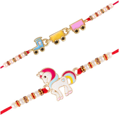 VIVASTRI Designer 1161-1251RKG Jute Rakhi  Set(2 Rakhi)