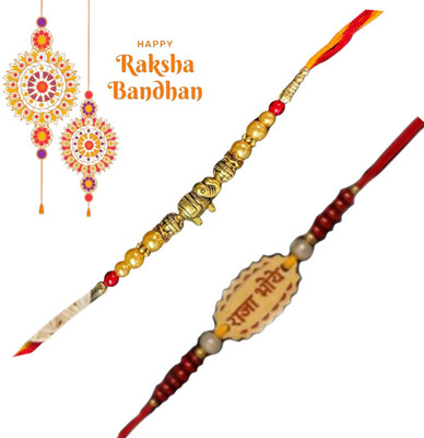 Radiqore Bhaiya Bhabhi Rakhi pack of 2 Mauli Thread Rakhi  Set(Rakhi pack of 2)