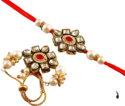 Aamrapali Silver Gems Thread Rakhi(UJ)-7-AP:P2 Mauli Thread Rakhi  Set(33 Rakhi)