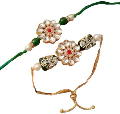Aamrapali Silver Gems Thread Rakhi(UJ)-70-AP:P2 Mauli Thread Rakhi  Set(34 Rakhi)