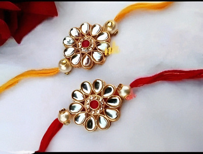 Sivori Thread Rakhi(UJ)-33 Mauli Thread Rakhi  Set(2 Rakhi)