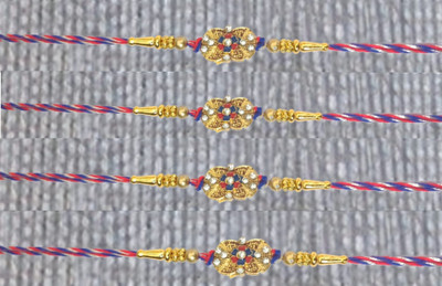 BHAVYA SALES Designer BD11_New_Rakhi_set-N2 Assorted Rakhi  Set(Designer handmade ethnic rakhi for brother and sister)
