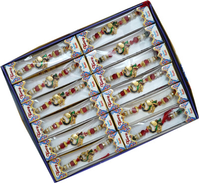 DARSHITABHAV Designer DC1 Assorted Rakhi  Set(12)