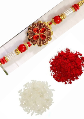 BHAVYA SALES Designer NR84-N2-11 Assorted Rakhi  Set(1 Rakhi)