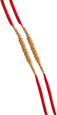 VCARTNOW Thread SUNDSC2342fk Assorted Rakhi  Set(PACK OF 2 RAKHI)