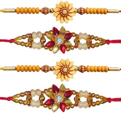 BHAVYA SALES Designer RKH27-N2 Assorted Rakhi  Set(4)