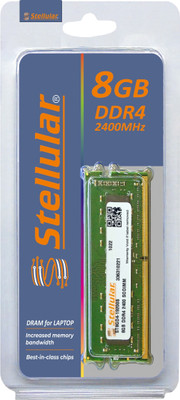 STELLULAR 2400/19200MHZ DDR4 8 GB (Dual Channel) Laptop DDR4 SDRAM (Synchronous Dynamic Random-Access Memory) (ST8GD4-19200S)(Green)