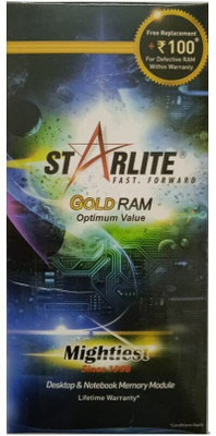 Starlite 2 DDR3 2 GB (Dual Channel) PC RAM (LT4GBDDR3CC1600)(Green)