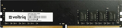 Voltriq UDIMM DDR4 8 GB (Dual Channel) PC DDR4 SDRAM (DDR4 Desktop RAM, 3200MHz)(Black)