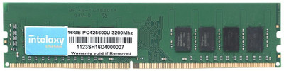 Intelaxy 16GB DDR4 3200 mhz Ram DDR4 16 GB (Dual Channel) PC SDRAM (16GB 3200 MHz Desktop|UDIMM|Highly Durable Memory for Gaming Desktop)(Green)