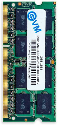 EVM 2GB 1333MHz DDR3 2 GB (Dual Channel) Laptop DDR3 (EVMT2G1333S86P)(Black)