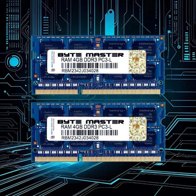 BYTE MASTER DDR3 DDR3 4 GB (Dual Channel) Laptop (RAM 4GB laptop 1333 Mhz pack of 2)(Blue)