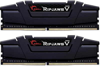 G.Skill Ripjaws V 3200Mhz DDR4 32 GB (Dual Channel) PC DRAM (F4-3200CI6S-16GVK)(Black)