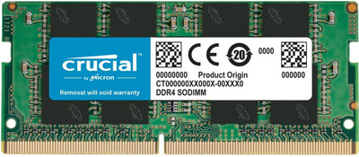Crucial Memory DDR4 16 GB (Single Channel) Laptop DRAM (CT16G4SFD832A)(Green)