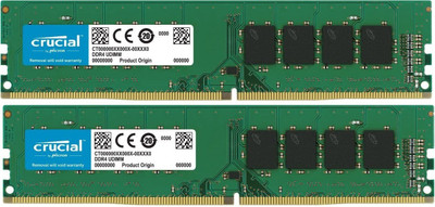 Crucial Memory DDR4 32 GB (Single Channel) PC DRAM (CT32G4DFD8266)(Green)
