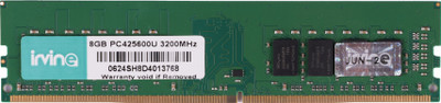 IRVINE 3200 DDR4 8 GB (Dual Channel) PC UDIMM (Desktop Ram)(Green, Blue)
