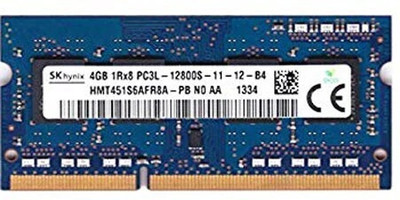 PARADISEECOM 1600Mhz low voltage DDR3 4 GB Laptop (SkHynix HMT451S6AFR8A-PB PC3L 1600s)