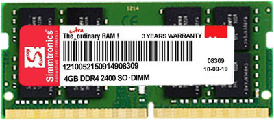 Simmtronics 2400 MHz DDR4 4 GB Laptop (4GB DDR4 RAM)(Green)