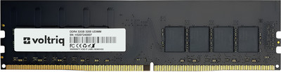 Voltriq UDIMM DDR4 32 GB (Dual Channel) PC SDRAM (DDR4 Desktop RAM, 2666MHz)(Black)