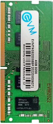 EVM T4G3200S88P DDR4 4 GB Laptop DDR4 (EVMT4G3200S88P)(Black)
