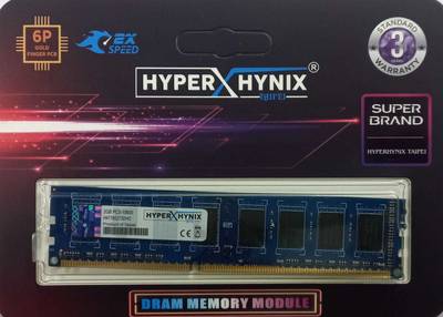 hyperhynix DDR3 DDR3 2 GB PC PC3 DDR3 (2GB DDR3 10600 1333 MHZ DESKTOP MEMORY RAM)