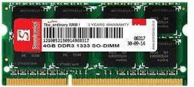 simtronics 1333 DDR3 4 GB (Single Channel) Laptop (Ram 4Gb DDR3 Laptop 1333 MHZ)