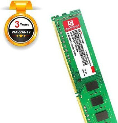 simtronics 1600MHZ DDR3 8 GB (Single Channel) PC, Server (8GB DDR3 1600MHZ)(Green)