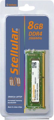 STELLULAR 2666/21300MHZ DDR4 8 GB (Dual Channel) Laptop SDRAM (ST8GD4-21300S)