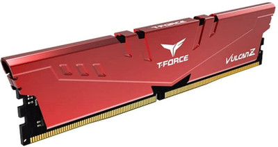 TEAMGROUP T-Force Vulcan Z 8GB 3200MHz (3200MT/s) CL16 RED DDR4 8 GB (Dual Channel) PC (Desktop Gaming Memory)