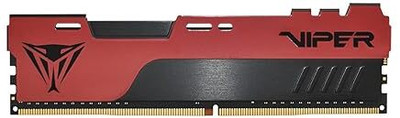 Patriot Memory Viper Elite II DDR4 8 GB (Single Channel) PC Patriot Memory DDR4 RAM Memory (8GBx1) 3200MHz (Elite II)(Red)