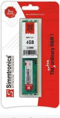 Simmtronic Desktop DDR3 4 GB (Dual Channel) PC (4GB DDR 3 DESKTOP)(BLU)