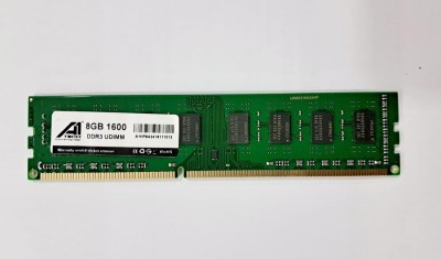 A1TECH DESKTOP DDR3 8 GB (Dual Channel) PC DDR3 (8GB DDR3 Desktop RAM 1600MHz High Speed Performance Low Voltage Requirement)(Blue)