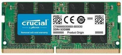 Crucial LAPTOP RAM DDR4 8 GB (Dual Channel) Laptop SDRAM (DDR4 8 GB (Single Channel) Laptop (8GB DDR4-2666 SODIMM 1.2V CL19))(Green)