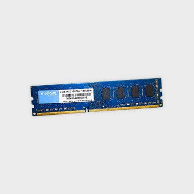 Intelaxy 1600 Mhz DDR3 4 GB PC (SDRAM|240-Pin|Unbuffered|PC3L 12800|Highly Durable Memory for Gaming Desktop PC)(Blue)