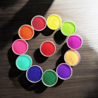 oramsa Pack of 12 Rangoli Powder(Multicolor)