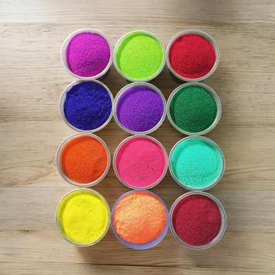 oramsa Pack of 12 Rangoli Powder(Multicolor)