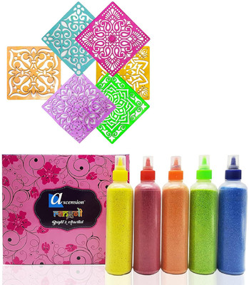 Ascension Pack of 11 Rangoli Powder(Multicolor)