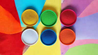 BRIGHT BLOOM Pack of 6 Rangoli Powder(Multicolor)
