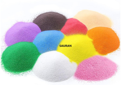 Sauran Pack of 10 Rangoli Powder(Multicolor)