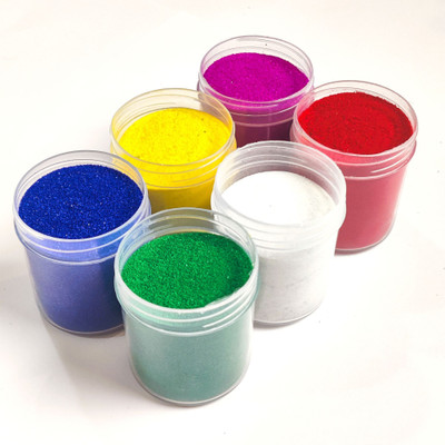 CHITRASHILA Pack of 6 Rangoli Powder(Multicolor)