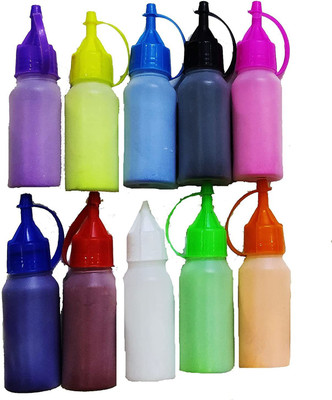 Alura Craft Pack of 10 Rangoli Powder(Multicolor)