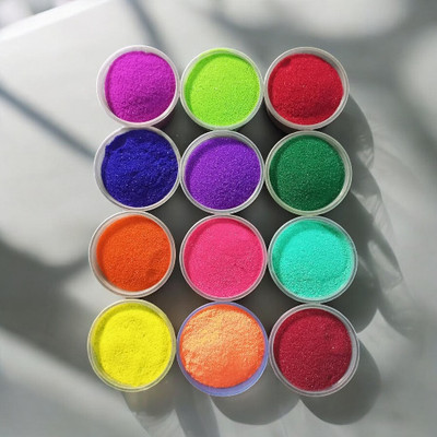 oramsa Pack of 12 Rangoli Powder(Multicolor)
