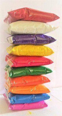 theresinworld Pack of 10 Rangoli Powder(Multicolor)