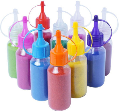 tovaih Pack of 10 Rangoli Powder(Multicolor)