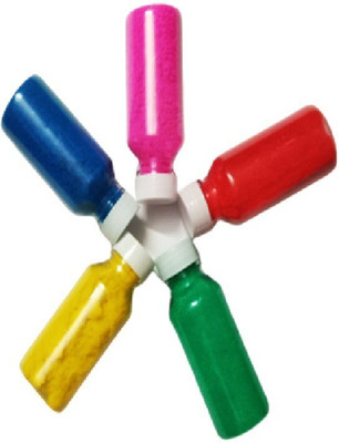 HODM Pack of 5 Rangoli Powder(Multicolor)