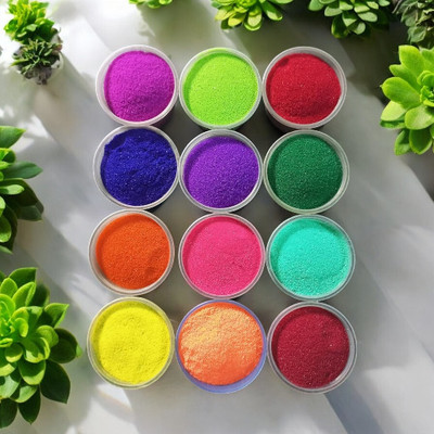 oramsa Pack of 12 Rangoli Powder(Multicolor)