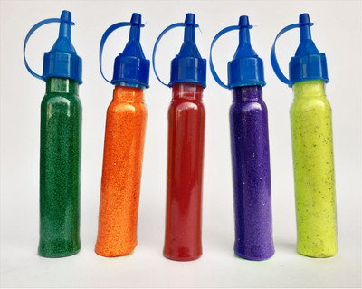 VOX INC Pack of 5 Rangoli Powder(Multicolor)