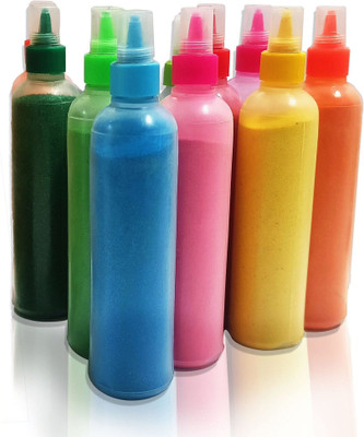 NIWANI Pack of 10 Rangoli Powder(Multicolor)