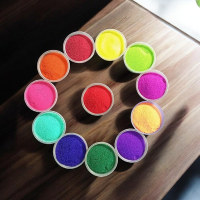 oramsa Pack of 12 Rangoli Powder(Multicolor)