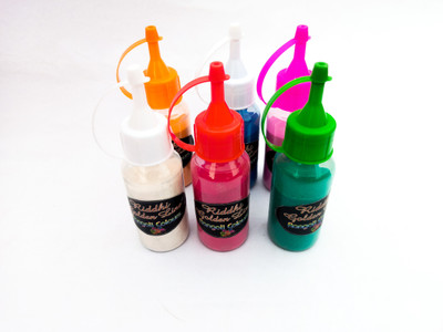 Riddhi Golden Line Pack of 6 Rangoli Powder(Multicolor)